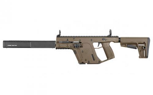 KRISS USA, Inc VECTOR CRB, Semi-automatic, Carbine, 9MM, 16 Barrel, Flat Dark Earth, KRISS Stock, Back-Up Front & Rear Sight, M4 Stock, 1 Mag, Threaded, 17Rd, Flip Up Front and Rear KV90-CFD20