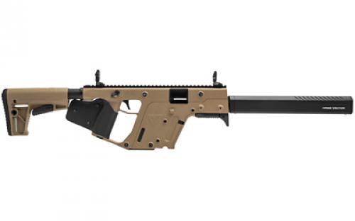 KRISS USA, Inc VECTOR CRB, Semi-automatic, Carbine, 9MM, 16", Flat Dark Earth, Fixed, Back-Up Front & Rear Sight, M4 Stock, 1 Mag, Threaded, 10Rd, Front/Rear Flip Sights KV90-CFD22