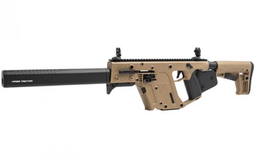 KRISS USA, Inc VECTOR CRB, Semi-automatic, Carbine, 9MM, 16", Flat Dark Earth, Fixed, Back-Up Front & Rear Sight, M4 Stock, 1 Mag, Threaded, 10Rd, Front/Rear Flip Sights KV90-CFD22