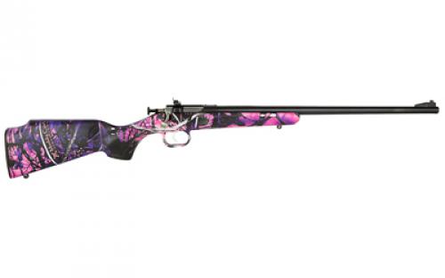 Keystone Sporting Arms Crickett, Generation 2, Bolt Action, Single Shot, 22LR, 16.125" Barrel, Blued Finish, Muddy Girl Stock, Includes Studs, Adjustable Sights, BLEM (Damaged Case) KSA2160