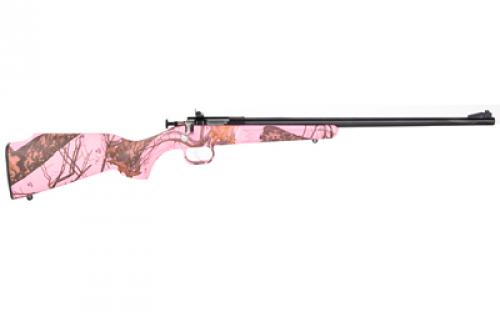 Keystone Sporting Arms Crickett, Generation 2, Bolt Action Rifle, Single Shot, Compact, 22 LR, 16.125" Barrel, Matte Blued Finish, Mossy Oak Pink Blaze Synthetic Stock, Adjustable Sights, Right Hand KSA2161