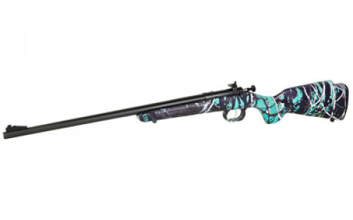 Keystone Sporting Arms Crickett, Generation 2, Bolt Action Rifle, Single Shot, Compact, 22 LR, 16.125" Barrel, Matte Blued Finish, Muddy Girl Serenity Camo Synthetic Stock, Adjustable Sights, Right Hand KSA2172