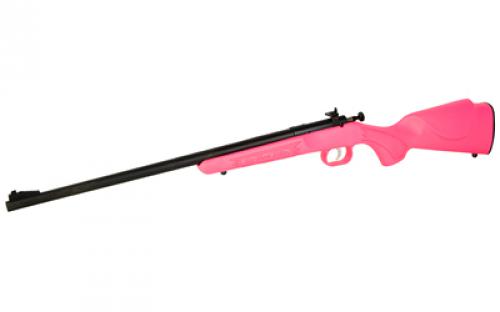 Keystone Sporting Arms Crickett, Generation 2, Bolt Action Rifle, Single Shot, Compact, 22LR, 16.125" Barrel, Blued Finish, Pink Synthetic Stock KSA2220