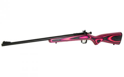 Keystone Sporting Arms Crickett, Gen 2, Compact, Bolt Action, Single Shot Rifle, 22LR, 16.125" Barrel, Blue Finish, Pink Laminate Stock, Adjustable Sights KSA2225