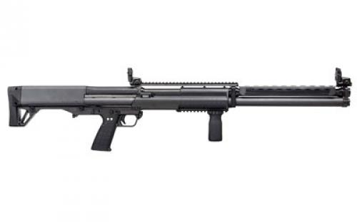 Kel-Tec KSG-25, Pump Action Shotgun, 12 Gauge, 3" Chamber, 30.5" Barrel, Black Finish, Synthetic Stock, Magpul MBUS Front and Rear Flip Up Sights, Magpul RVG Rail Vertical Grip, 12+12 Rounds KSG25BLK