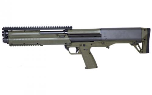 Kel-Tec KSG, Pump Action Shotgun, 12 Gauge, 3 Chamber, 18.5 Barrel, Green Finish, Synthetic Stock, Tactical Handguard with Rails, 7+7 Rounds KSGGRN