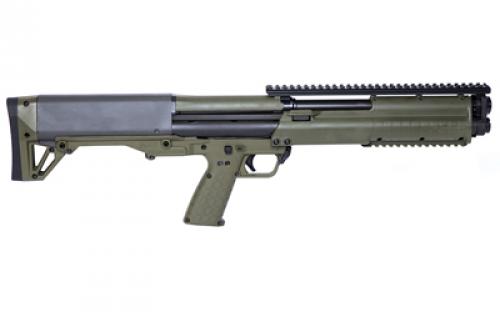 Kel-Tec KSG, Pump Action Shotgun, 12 Gauge, 3" Chamber, 18.5" Barrel, Green Finish, Synthetic Stock, Tactical Handguard with Rails, 7+7 Rounds KSGGRN