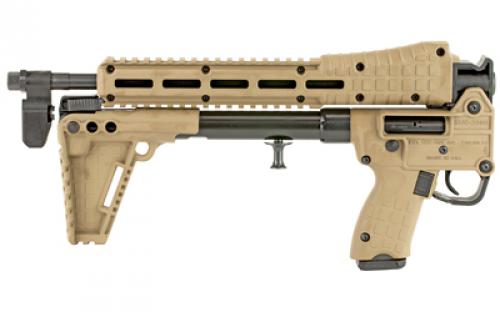 Kel-Tec Sub 2000 9, Generation 2, Semi-automatic, Carbine Rifle, 9MM, 16.1" Barrel, Tan, Polymer, Adjustable Sights, 17 Rounds 1 Glock 17 Magazine SUB2K9GLK17BTANHC