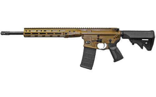 LWRC Direct Impingement Rifle, Semi-automatic, 300 Blackout, 16.1 Barrel, Burnt Bronze, 30Rd, MLOK ICDIR3BB16ML