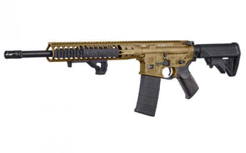 LWRC Direct Impingement Rifle, Semi-automatic, 300 Blackout, 16.1" Barrel, Burnt Bronze, 30Rd ICDIR3BB16