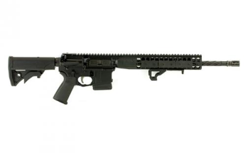 LWRC Direct Impingement Rifle, Semi-automatic Rifle, 223 Rem/556NATO, 16.1" Cold Hammer Forged Spiral Fluted Heavy Barrel, 1:7 Twist, Black Finish, LWRCI Compact Stock, Magpul MOE+ Grip, 10Rd, LWRCI Modular Free Float Rail, LWRCI Rail Panels, LWRCI A2 Flash Hider, LWRCI Integrated Hand Stop, LWRCI Angled Ergonomic Fore Grip with QD Sling Point, LWRCI Monoforge Upper Receiver, Mary