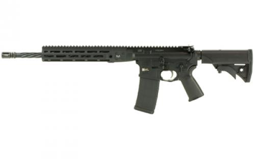 LWRC Direct Impingement Rifle, Semi-automatic Rifle, 223 Rem/556NATO, 16.1 Cold Hammer Forged Spiral Fluted Barrel, 1:7 Twist, Black Finish, LWRCI Compact Stock, Magpul MOE+ Grip, 30Rd, LWRCI Free Float MLOK Rail, LWRCI A2 Flash Hider, LWRCI Monoforge Upper Receiver ICDIR5B16ML