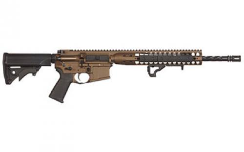 LWRC Direct Impingement Rifle, Semi-automatic Rifle, 223 Rem/556NATO, 16.1 Cold Hammer Forged Spiral Fluted Barrel, 1:7 Twist, Burnt Bronze Finish, LWRCI Compact Stock, Magpul MOE+ Grip, 10Rd, LWRCI Modular Free Float Rail, LWRCI Monoforge Upper Receiver, California Compliant, Includes JT Pin ICDIR5BB16CAC