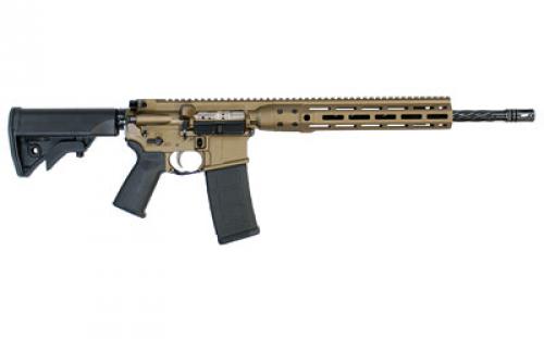 LWRC Direct Impingement Rifle, Semi-automatic Rifle, 223 Rem/556NATO, 16.1 Cold Hammer Forged Spiral Fluted Barrel, 1:7 Twist, Burnt Bronze Finish, LWRCI Compact Stock, Magpul MOE+ Grip, 30Rd, LWRCI Free Float MLOK Rail, LWRCI A2 Flash Hider, LWRCI Monoforge Upper Receiver ICDIR5BB16ML