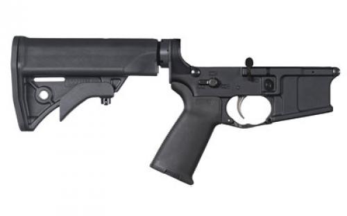 LWRC IC, Fully Ambidextrous Complete Lower Receiver, 223 Rem/556NATO, Black Finish, LWRCI Enhanced Fire Control Group, LWRCI Compact Stock, LWRCI Trigger Guard, Magpul MOE+ Grip, Ambi Magazine Catch, Ambi Selector, Ambi Bolt Catch ICL5B