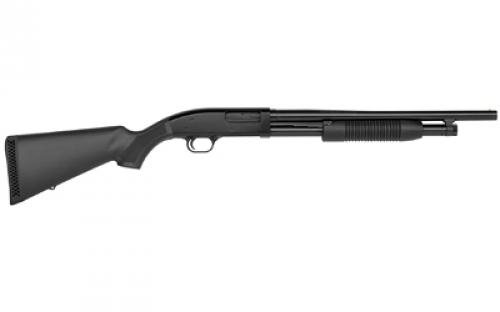 Mossberg 88 Maverick, Pump Action Shotgun, 12 Gauge, 18.5 Barrel, 3 Chamber, Cylinder Bore, Blued Finish, Black Synthetic Stock, Bead Sight, 5Rd, Right Hand 31023