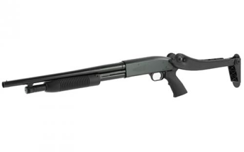 Mossberg 88, Maverick, Pump, 12Ga 3", 18.5", Black, Top Folding, Right Hand, Cylinder, 3", Cylinder, 5Rd, Bead 31027