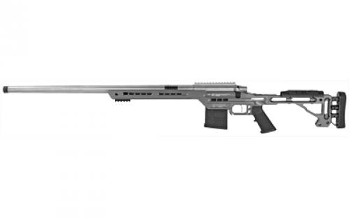 MasterPiece Arms PMR, Bolt Action Rifle, 6.5 Creedmoor, 26 Polished Threaded Barrel (X-Caliber Hand Lapped), Tungsten Cerakoted MPA BA Hybrid Chassis, TriggerTech Special Trigger, Magpul AICS 10Rd Magazine 65CMPMR-RH-TNG-PBA