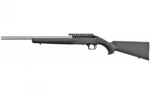 Magnum Research MLR 17/22, Semi-automatic, 22WMR, 18 Stainless Barrel, Black Finish, Hogue Overmolded Stock, 9Rd MLRS22WMH