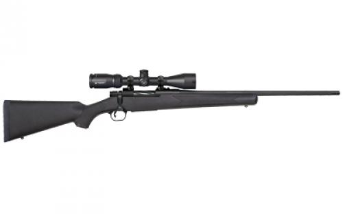 Mossberg Patriot Bolt Action Rifle, 22-250 Remington, 22 Fluted Barrel, Matte Blued Finish, Black Synthetic Stock, Adjustable Trigger, Weaver Style Base, Vortex 3-9x40mm Scope, 1 Mag, 5Rd 28052