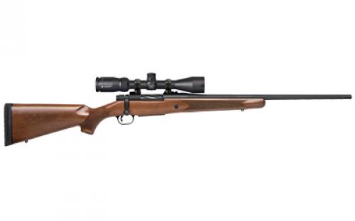 Mossberg Patriot Bolt Action Rifle, 22-250 Remington, 22 Fluted Barrel, Matte Blued Finish, Walnut Stock, Vortex 3-9x40mm Scope, Adjustable Trigger, Weaver Style Base, 1 Mag, 5Rd 28057