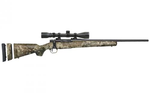 Mossberg Patriot Super Bantam Bolt Action Rifle, 243 Winchester, 20 Fluted Barrel, Matte Blued Finish, True Timber Strata Camo Synthetic Stock, 3-9x40mm Scope, Adjustable Trigger, 1 Mag, 5Rd 28065