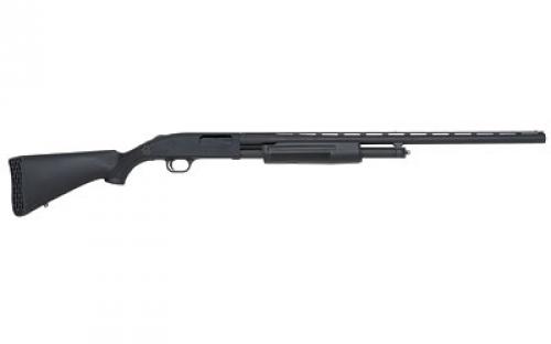 Mossberg 500, Pump, 12Ga 3, 28, Black, Synthetic, Right Hand, Vent Rib, 3, AccuSet, 5Rd, Vent Rib Rifle Sight 50121