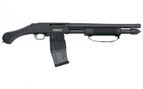 Mossberg 590M Shockwave, 12 Gauge, 3 Chamber, 14 Barrel, Black, 1 Mag, 10Rd, 26.5 Overall Length, Bead Sight, Magazine Fed 50208