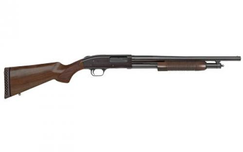 Mossberg 500, Retrograde, Pump, 12 Gauge 3, 18.5, Blue, Wood, Right Hand, Cylinder, 3, 5Rd 50429