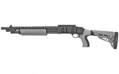 Mossberg 500, ATI Tactical, TALO, Pump, 12 Gauge, 3 Chamber, 18.5, Gray, Collapsible Stock, 5 Round, Bead Sight 50431