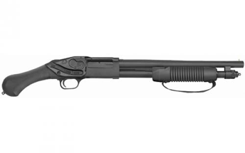 Mossberg 590 Shockwave, 20 Gauge, 3 Chamber, 14 Cylinder Barrel, Black Finish, Synthetic, 5Rd, Bead Sight, Crimson Trace Laser Saddle, Non-NFA Firearms Due to 26.5 Overall Length 50637