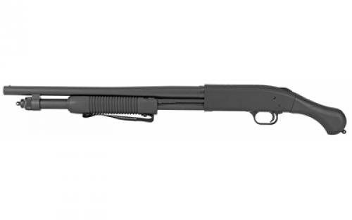 Mossberg 590, Shockwave, Pump, 12 Gauge 3, 18.5, Black, 3, 6Rd, Bead Sight, CA Approved 50639