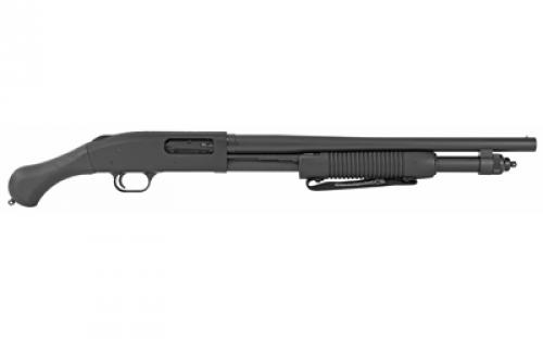 Mossberg 590, Shockwave, Pump, 12 Gauge 3", 18.5", Black, 3", 6Rd, Bead Sight, CA Approved 50639