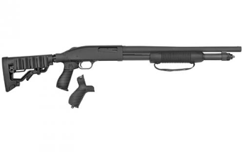 Mossberg 590, Tactical, Pump Action, 12 Gauge, 3 Chamber, 18.5 Cylinder Barrel, Blue Finish, 6 Position Flex Tactical Stock with Corn Cob Forend, Right Hand, 6Rd, Bead Sight 50691