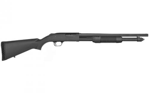 Mossberg 590, Pump Action, 20 Gauge, 3 Chamber, 18.5 Cylinder Barrel, Matte Blued Finish, Synthetic Stock, 6Rd, Bead Sight 50698