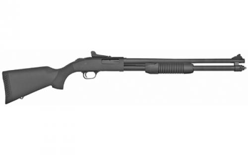 Mossberg 590, Pump Action, 20 Gauge, 3 Chamber, 20 Cylinder Barrel, Blued Finish, Bantam Synthetic Stock, 8Rd, Ghost Ring Sight 50699