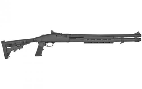 Mossberg 590A1, Security Mil-Spec, Pump Action, 12 Gauge, 3 Chamber, 20 Heavy Wall Barrel, Parkerized Black Finish, 6 Position Adjustable Stock with M-Lok Forend and Adjustable Pistol Grip, 8Rd, Ghost Ring Sight 50769