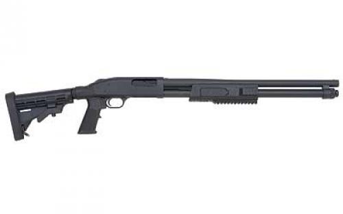 Mossberg 590, Pump Action, 12 Gauge, 3 Chamber, 20 Cylinder Barrel, Blue Finish, 6 Position Collapsible Stock, Bead Sights, 8Rd 51672