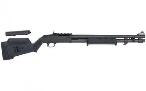 Mossberg 590A1 Magpul Tactical, Pump Action, 12 Gauge, 3 Chamber, 20 Heavy Wall Cylinder Barrel, Parkerized Finish, Magpul Stock and Grip, Ghost Ring Sight, 8Rd, Forward and Receiver Sling Plates, 4 LOP Spacers, .25 Cheek Riser 51773