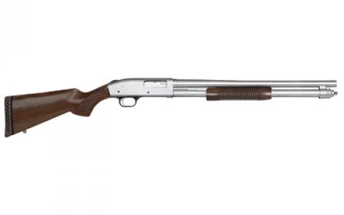 Mossberg 590, Security, TALO, Pump Action Shotgun, 12 Gauge 3 Chamber, 20 Barrel, Chrome Finish, Walnut Stock, Walnut Corn Cob Forend, Bead Sight, 8 Rounds 52149