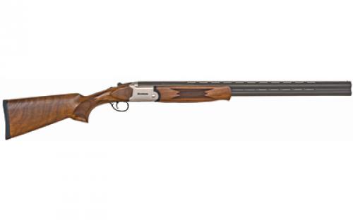 Mossberg Silver Reserve II, Over/Under Shotgun, 12 Gauge, 3 Chamber, 28 Vent Rib Barrel / Matte Blue, Satin Silver Receiver, 5 Choke Tubes, Front Bead Sight, Satin Black Walnut Stock, 2 Rounds 75471