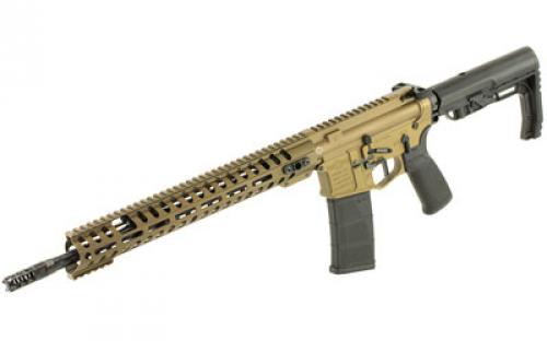 Patriot Ordnance Factory Renegade Plus, Semi-Auto Rifle, 223 Rem/556NATO, 16.5" Puritan Barrel with Mid-length Dictator, 1:8 Twist, Cerakote Burnt Bronze Finish, MFT Grip and Stock, 30Rd, MLOK Renegade Rail, 1 Mag 00910