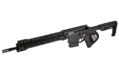 Patriot Ordnance Factory Revolution, California Compliant, Semi-automatic Rifle, 308 Winchester, 16.5" Barrel, Anodized Finish, Black, Short Stroke Gas Piston, 14.5" M-LOK Edge Free Floated Rail, Mission First Tactical Minimilist Stock, 4.5 LB Drop In Trigger, Tomahawk Ambidextrous Charging Handle, Triple Port Muzzle Brake, 1 Magazine, California Juggernaut MAG LOK Kit, 10 Rounds