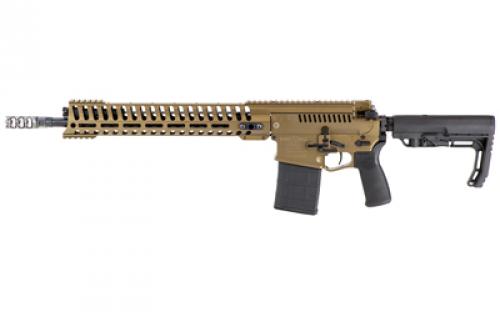 Patriot Ordnance Factory Revolution, Semi-automatic Rifle, 308 Win, 16.5 Barrel, 1:10 Twist, Cerakote Burnt Bronze Finish, Mission First Tactical Furniture, 14.5 M-LOK Rail, Triple Port Muzzle Brake, 4.5lb POF Drop-In Trigger, 1-20Rd PMAG 01467