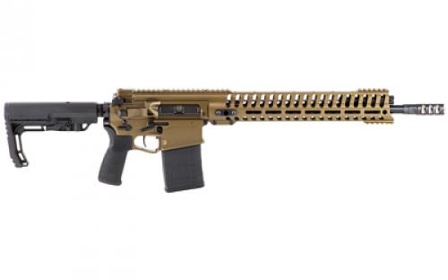 Patriot Ordnance Factory Revolution, Semi-automatic Rifle, 308 Win, 16.5" Barrel, 1:10 Twist, Cerakote Burnt Bronze Finish, Mission First Tactical Furniture, 14.5" M-LOK Rail, Triple Port Muzzle Brake, 4.5lb POF Drop-In Trigger, 1-20Rd PMAG 01467