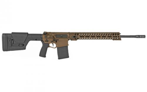 Patriot Ordnance Factory Revolution DI, Semi-automatic Rifle, 6.5 Creedmoor, 20" Deep Fluted Barrel, Cerakote Burnt Bronze Finish, Mission First Tactical Furniture, 1 Magazine, 20Rd, 14.5" MLOK Rail 01567