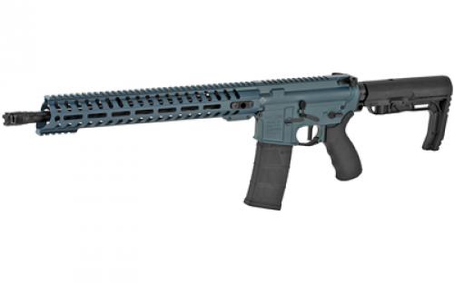 Patriot Ordnance Factory Wonder, Semi-Auto, 223 Rem/556NATO, 16.5" Barrel, Blue Titanium Cerakote Finish, MFT Stock, 30Rd, 14" MLOK Renegade Rail, Single Port Micro-B Muzzle Brake, POF-USA 3.5lb Flat Trigger, Anti-Tilt Buffer Tube, 1 Mag 01580