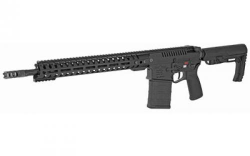 Patriot Ordnance Factory Revolution DI, Semi-automatic Rifle, 308 Win, 16.5" Deep Fluted Barrel, 1:10 Twist, Black Finish, Mission First Tactical Furniture, 14.5" M-LOK Rail, Triple Port Muzzle Brake, 4.5lb POF Drop-In Trigger, 1-20Rd PMAG 01581