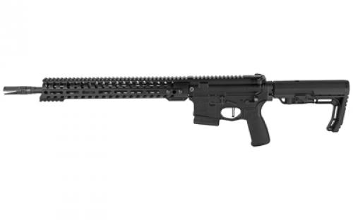 Patriot Ordnance Factory Minuteman, Semi-automatic Rifle, 556NATO, 16.5 Barrel, Anodized Black, Mid Length Low Pro DI Gas Block, California Juggernaut MAG LOK Kit, 10 Round 01648