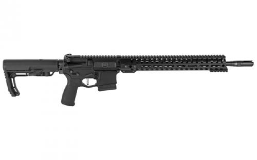 Patriot Ordnance Factory Minuteman, Semi-automatic Rifle, 556NATO, 16.5" Barrel, Anodized Black, Mid Length Low Pro DI Gas Block, California Juggernaut MAG LOK Kit, 10 Round 01648